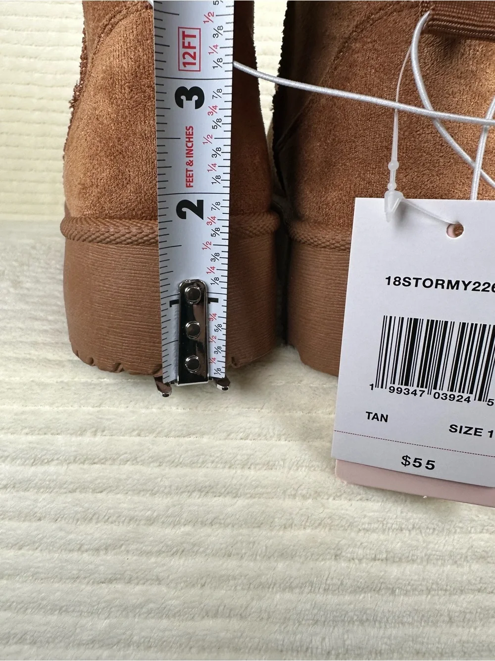 Olivia & Kate Little Girls Tan Stormy Platform Booties NWT Size 13